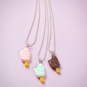 Kawaii And Petite Ice Cream Necklace